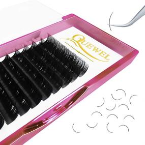 img 4 attached to 💫 Eyelash Extensions: Handmade Soft Natural Matte Black Individual Lashes in 0.15 D Curl 12mm – Classic Tray for a Stunning Look! (Options Available: 0.03/0.05/0.07/0.10/0.15/0.20 C/D Single 6-18mm Mix and 8-15mm)