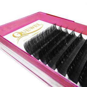 img 1 attached to 💫 Eyelash Extensions: Handmade Soft Natural Matte Black Individual Lashes in 0.15 D Curl 12mm – Classic Tray for a Stunning Look! (Options Available: 0.03/0.05/0.07/0.10/0.15/0.20 C/D Single 6-18mm Mix and 8-15mm)