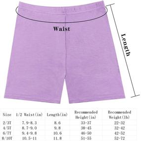 img 3 attached to 🩳 Hollhoff 12 Assorted Girls Dance Shorts, Bike Shorts for Playground and Gymnastics, Breathable and Safe Active Shorts