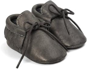 img 3 attached to 👶 Softsole Baby Moccasins Sneakers with Tassels – Anti-Slip Prewalker Shoes for Boys and Girls