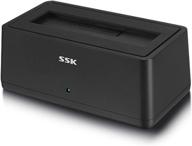 ssk usb 3.0 to sata external hard drive docking station enclosure: efficient 5gbps super speed adapter for 2.5 & 3.5 inch hdd ssd sata, uasp support up to 16tb logo