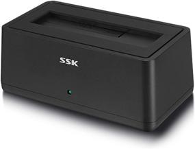 img 4 attached to SSK USB 3.0 to SATA External Hard Drive Docking Station Enclosure: Efficient 5Gbps Super Speed Adapter for 2.5 & 3.5 Inch HDD SSD SATA, UASP Support up to 16TB