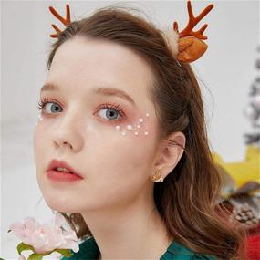 img 2 attached to 🐿️ Stylish and Playful Coadipress Fun Squirrel and Pine Cone Stud Earrings: Asymmetrical Crystal Nut Squirrel Animal Ear Studs for Women and Girls