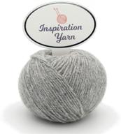 🧶 grey fingering cashmere yarn - 100% cashmere 4 ply, 25g (95 yards) for knitting and crochet logo