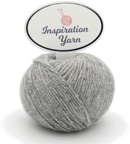 img 4 attached to 🧶 Grey Fingering Cashmere Yarn - 100% Cashmere 4 ply, 25g (95 yards) for Knitting and Crochet