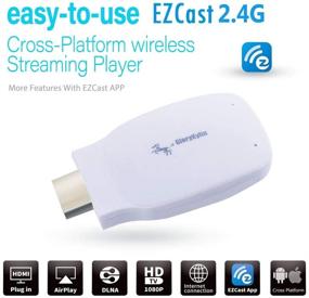 img 3 attached to 📶 EZCast 2.4G Wi-Fi Донгл для безжичного передачі відео: високодеталізована потокова трансляція по HDMI для ТБ/проекторів/моніторів