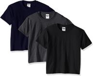 jerzees youth 3 pack royal shirt for boys - boys' clothing and tops, tees & shirts logo