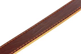 img 1 attached to 👨 Handcrafted Stitched Belt with Coated Finish by Amish Artisans