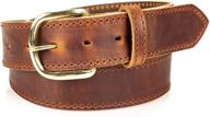 👨 handcrafted stitched belt with coated finish by amish artisans logo