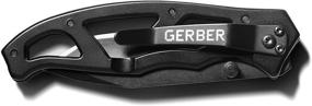 img 3 attached to Gerber Paraframe I Knife: Tanto Point, Black - Medium [31-001731] - Enhanced Precision and Durability