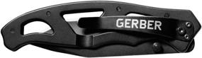 img 2 attached to Gerber Paraframe I Knife: Tanto Point, Black - Medium [31-001731] - Enhanced Precision and Durability