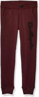 🏽 burgundy boys' southpole jogger fleece clothing and pants in various colors logo
