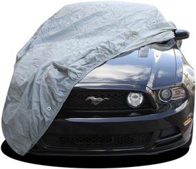 img 1 attached to OxGord Custom Fit Car Cover for Ford Mustang - Premium 2 Layers, Indoor Protection - Economical Alternative
