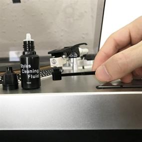 img 1 attached to 🎵 Vinyl Record Player Stylus Cleaning Kit – Static-Free Carbon Fiber Brush and High-Quality 10 ml Needle Solution Cleaner by Record-Happy – Optimize the Condition of Your Turntable