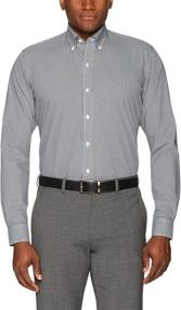 img 2 attached to 👔 Non Iron Gingham Men's Shirts with BUTTONED Button Collar Pattern