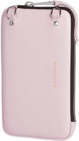 img 4 attached to 📱 Bandolier Expanded Zip Pouch Primrose/Silver for Phone - Case & Strap Not Included