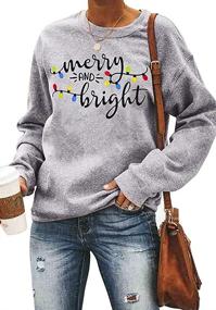 img 4 attached to Толстовки Пуловер Christmas Graphic Crewneck