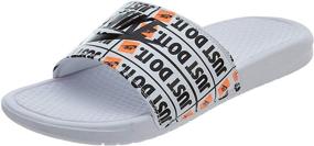 img 1 attached to 👟 Stylish and Versatile NIKE Benassi Print White Black Men's Shoes: Ultimate Footwear for Men!