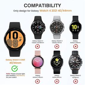 img 3 attached to [2Pack] Tensea For Samsung Galaxy Watch 4 Screen Protector Case 44Mm Accessories