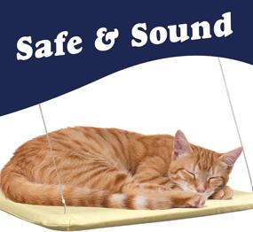 img 4 attached to 🐱 Ultimate Pet Comfort: Wall-Mounted Cat Lounge, 2-in-1 Warming Bed & Tunnel Combo - Luxury Sleep for your Feline, Convenient Design to Suit Your Lifestyle