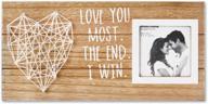 🖼️ vilight couples romantic picture frame - love you most the end i win: perfect christmas gifts for him and her - rustic sign for 3x3 photo логотип