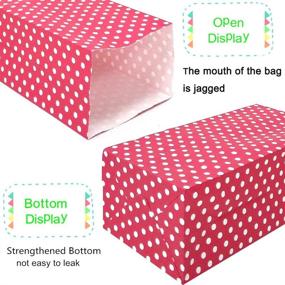 img 2 attached to 🎁 ADIDO EVA Red Polka Dot Paper Bags: Mini Paper Gift Bags for Party Favors & Supplies (50 PCS)