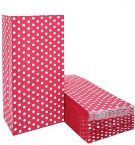 img 4 attached to 🎁 ADIDO EVA Red Polka Dot Paper Bags: Mini Paper Gift Bags for Party Favors & Supplies (50 PCS)