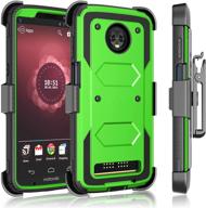 tekcoo for motorola moto z3 play case/verizon moto z3 holster clip cell phones & accessories logo