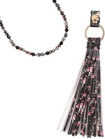 img 2 attached to Bohemian Tassel Pendant Statement Necklace