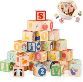 img 4 attached to 🔤 Alphabet Stacking Building Set: An Educational Tool