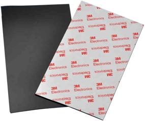 img 4 attached to 🪑 RFORPLY 2-Piece Self-Adhesive Rubber Anti-Skid Pad Furniture and Floor Protectors (Black, 6.29"x3.93")