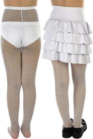 img 3 attached to 👧 ToBeInStyle Girls' Horizontal Striped Length Tights for Stylish Socks & Tights