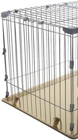 img 2 attached to 🐶 Enhanced Wire Containment Cage Pen for Dogs - IRIS Deluxe