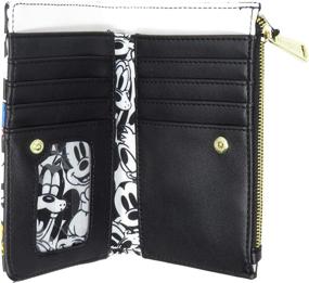 img 1 attached to 👜 Stylish Loungefly Disney Wallet with Fab 5 Mickey Minnie Allover Print - A Must-Have Accessory!