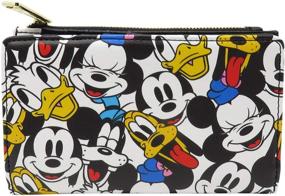 img 2 attached to 👜 Stylish Loungefly Disney Wallet with Fab 5 Mickey Minnie Allover Print - A Must-Have Accessory!