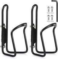 🚲 ushake water bottle cages: lightweight mtb bike aluminum holder brackets (2 pack) logo