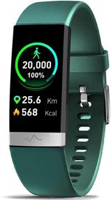 img 4 attached to MorePro SpO2 Blood Oxygen Blood Pressure Heart Rate Monitor: Waterproof Smart Watch for Android iOS Women Men (Green)