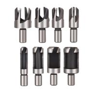 rocaris 8pcs wood plug cutter drill bit set - straight and tapered cutting tools for cork and woodworking - 6mm, 10mm, 13mm, 16mm sizes logo