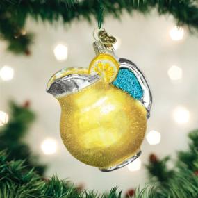 img 3 attached to 🍋 Christmas Tree Ornaments - Lemonade Old World Christmas Summer Drinks, Glass Blown Decorations