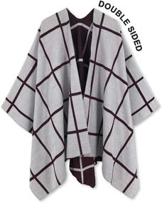 img 2 attached to 🧣 Elegant Women's Accessories: Poncho Shawl Cardigan for Scarves & Wraps