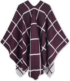 img 1 attached to 🧣 Elegant Women's Accessories: Poncho Shawl Cardigan for Scarves & Wraps