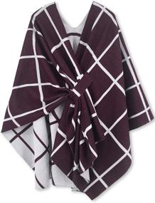 img 4 attached to 🧣 Elegant Women's Accessories: Poncho Shawl Cardigan for Scarves & Wraps