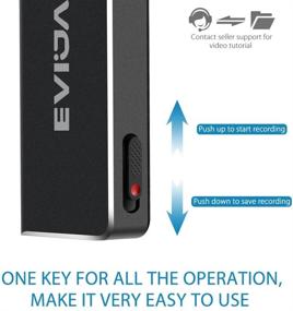 img 3 attached to EVIDA 8GB Mini Voice Recorder USB for Lectures and Meetings, Mac Compatible 36 Hours Digital Audio Recording Device, Rechargeable Dictaphone with USB Connectivity