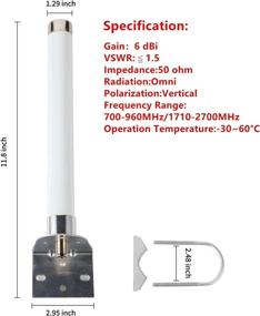 img 3 attached to LTE Antenna 6DBi Omni Directional 698 2700MHz