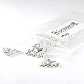 img 2 attached to Silver Christian Charms Plated Pewter