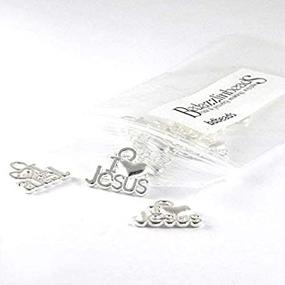 img 4 attached to Silver Christian Charms Plated Pewter