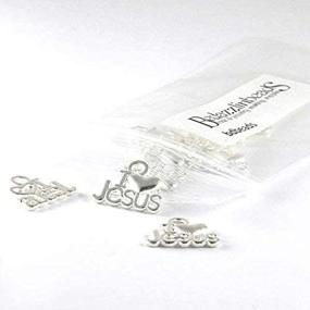 img 1 attached to Silver Christian Charms Plated Pewter