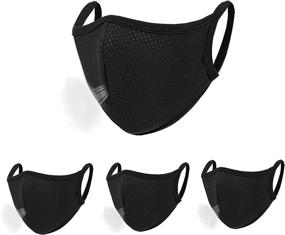 img 4 attached to 👔 VARWANEO 2021 Fashion Sport Mesh Breathable Face Masks for Men and Women