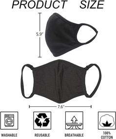 img 3 attached to 👔 VARWANEO 2021 Fashion Sport Mesh Breathable Face Masks for Men and Women