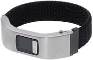 🖤 dark black small replacement band for vivofit 4- sport mesh nylon strap with silver metal case logo